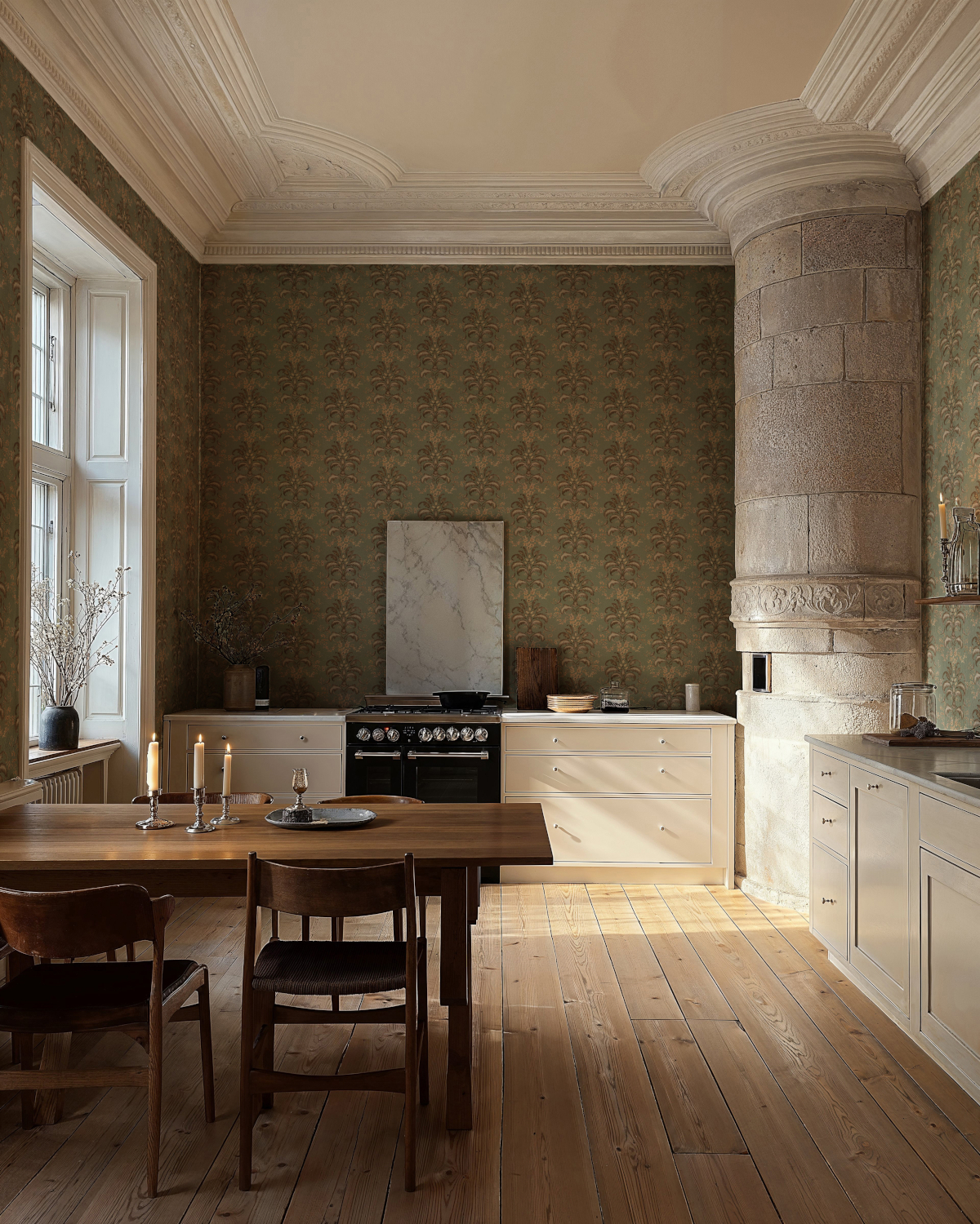 Tapete French Damask - Sage