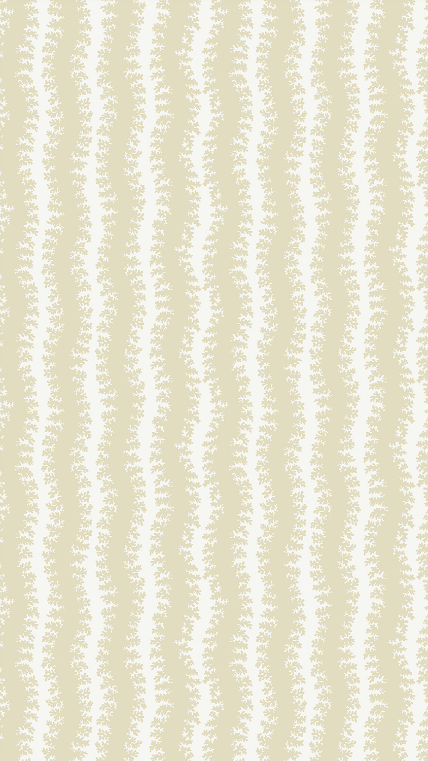 Tapete Elkhorn Stripe - Maitland Green/ Ceiling White