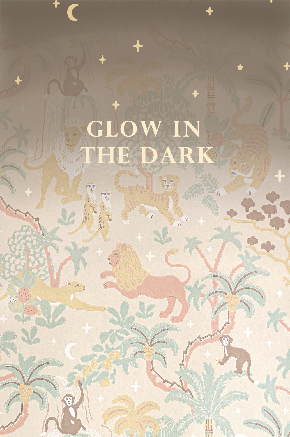 Tapete Jungle Glow - Sandy Beige