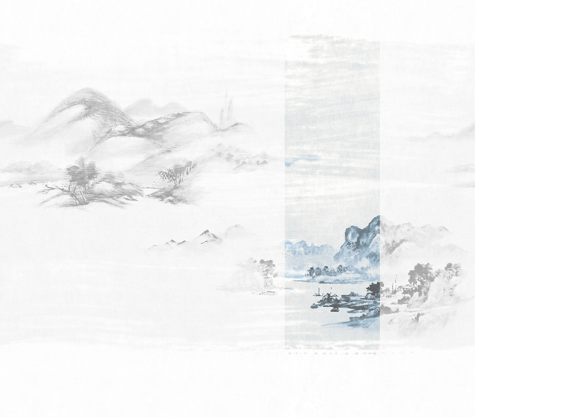 Wandbild Kawa - Blue Panel 4