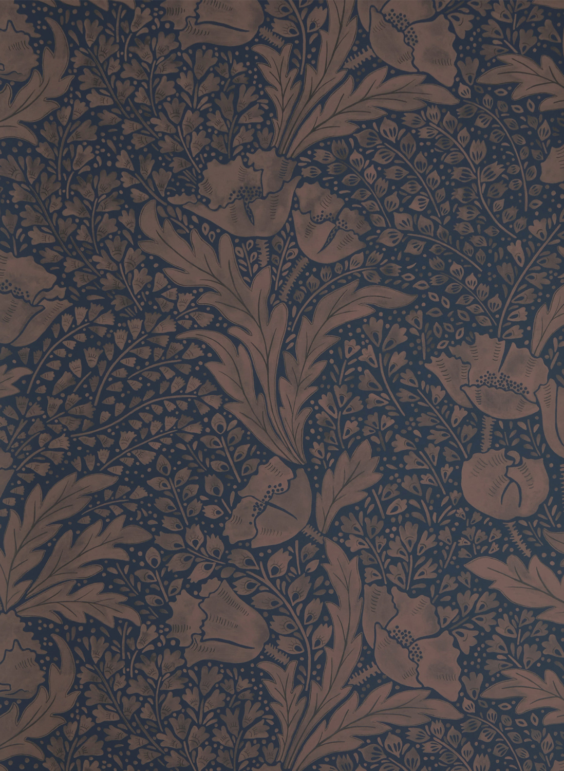 Tapete Tudor Poppy - Ink