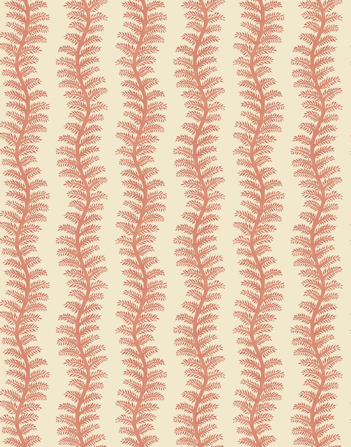Tapete Tetbury Stripe - Soft Red