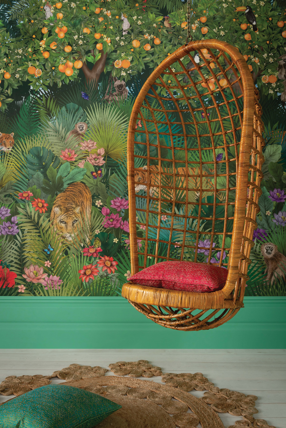 Wandbild Tiger Grove - Multi
