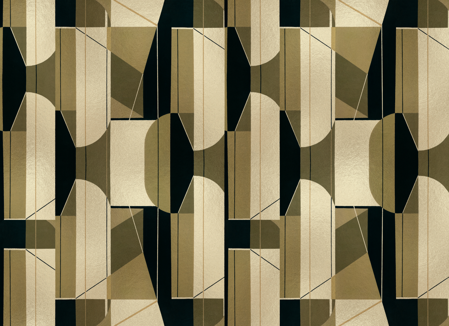 Wandbild Pythagoras - Gold