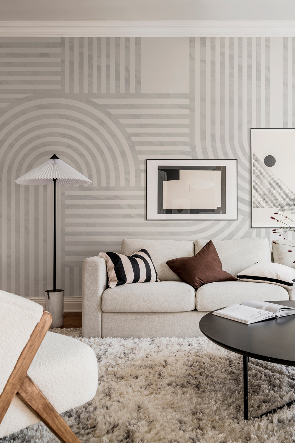 Wandbild Twine - Grey