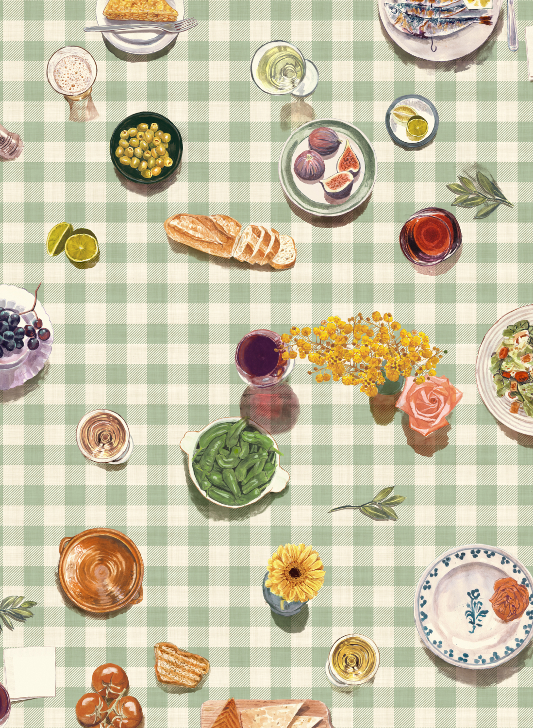 Wandbild Tapeo - Vichy