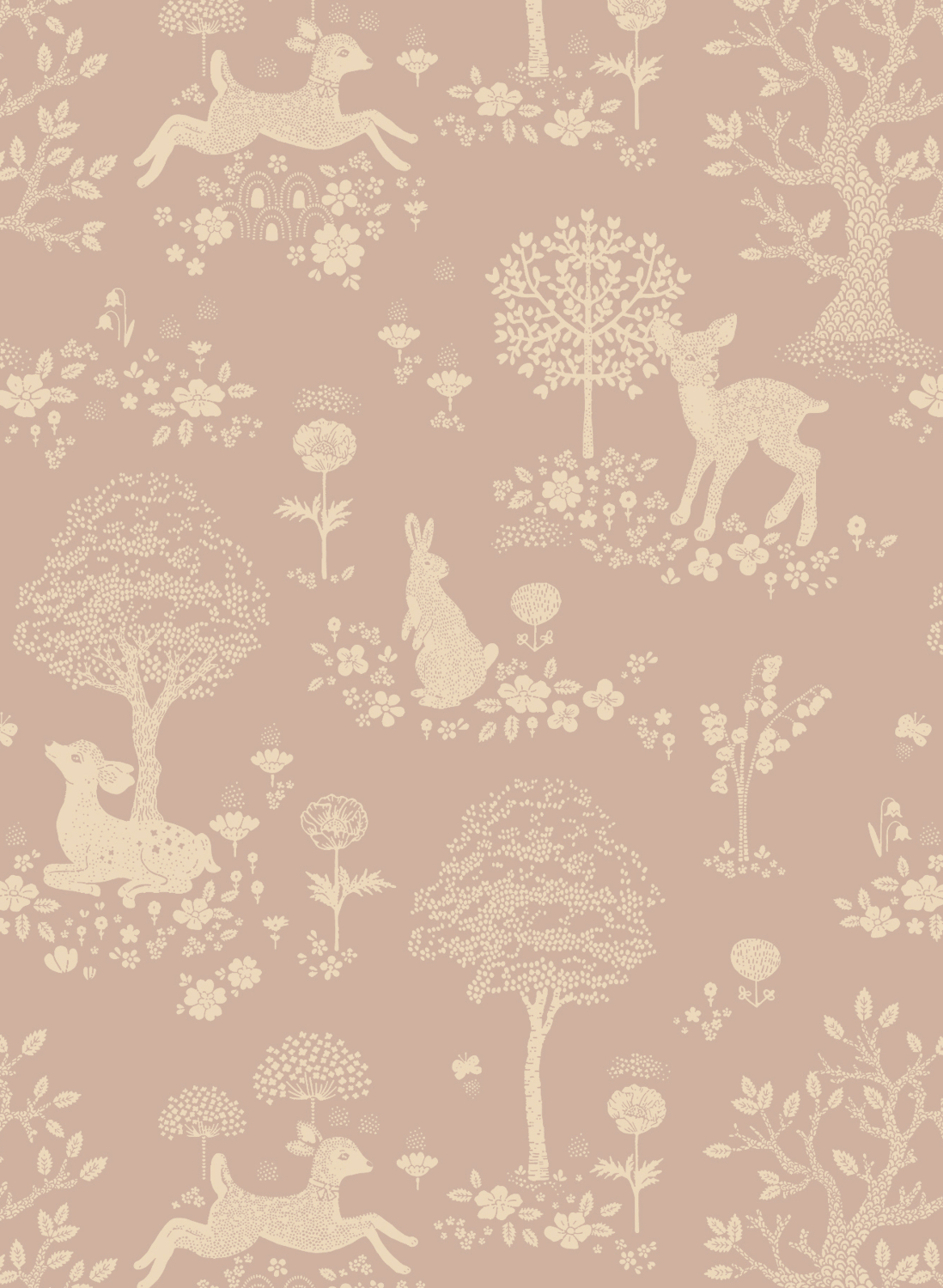 Tapete Summer Fields - Dreamy Lilac