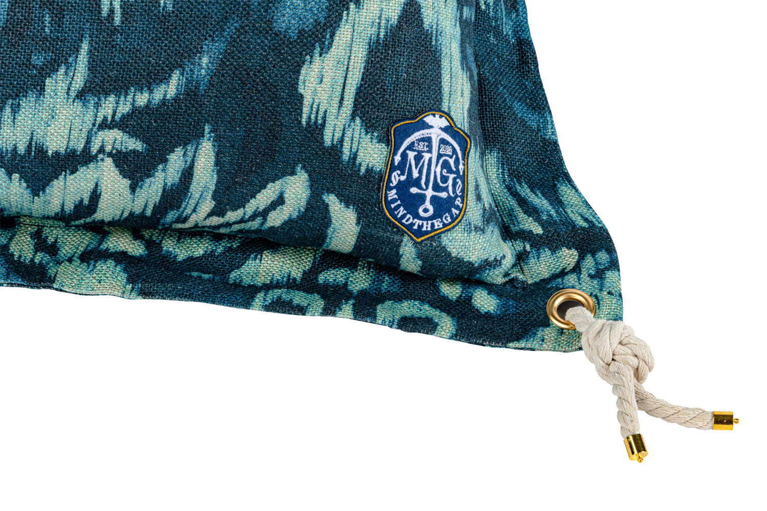 Ionian Cushion - Indigo/ Rope - 50x50cm