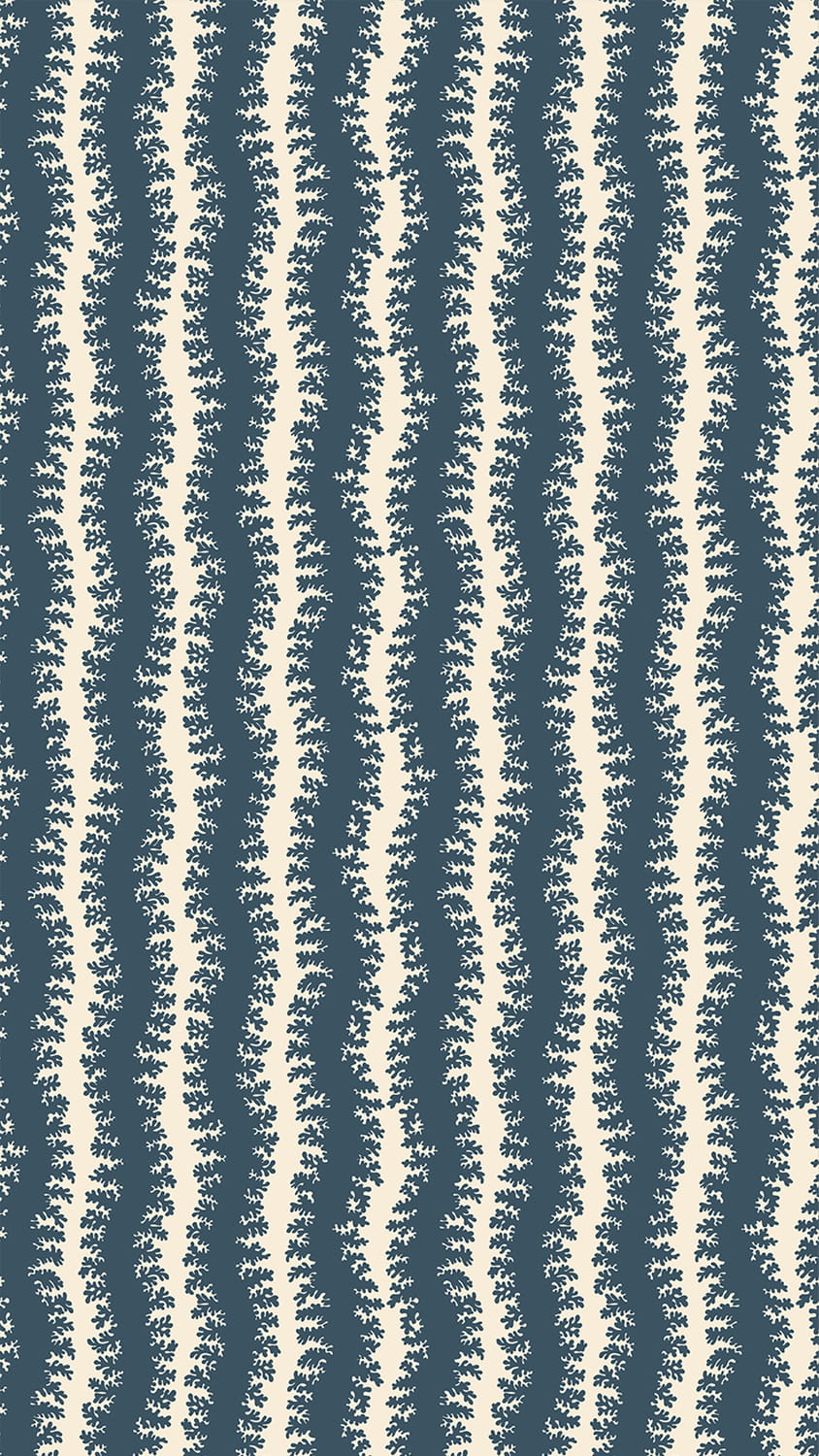 Tapete Elkhorn Stripe - Beakster Blue/ Salt Ridge