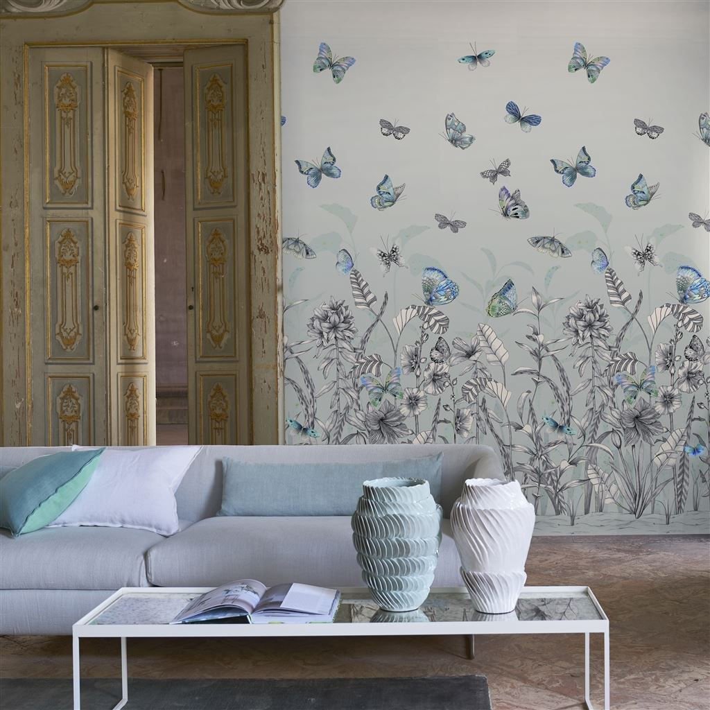 Wandbild Papillons - Eau de Nil