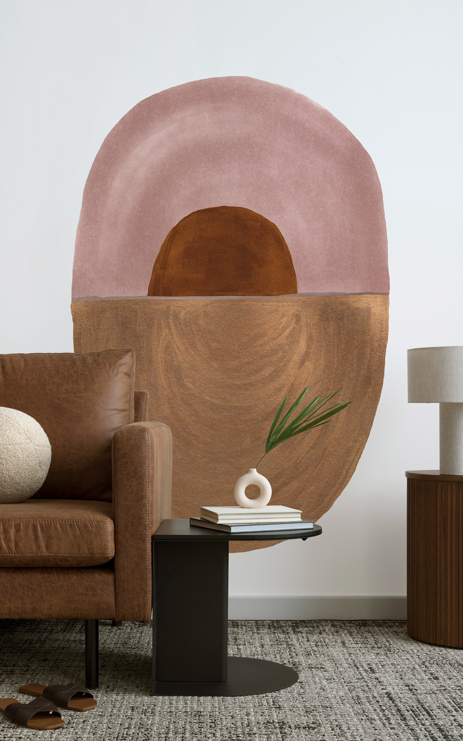 Wandbild Totem - Terracotta
