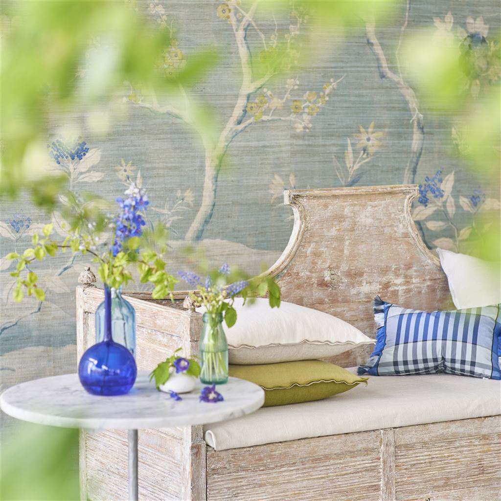 Wandbild Manohari Grasscloth - Delft