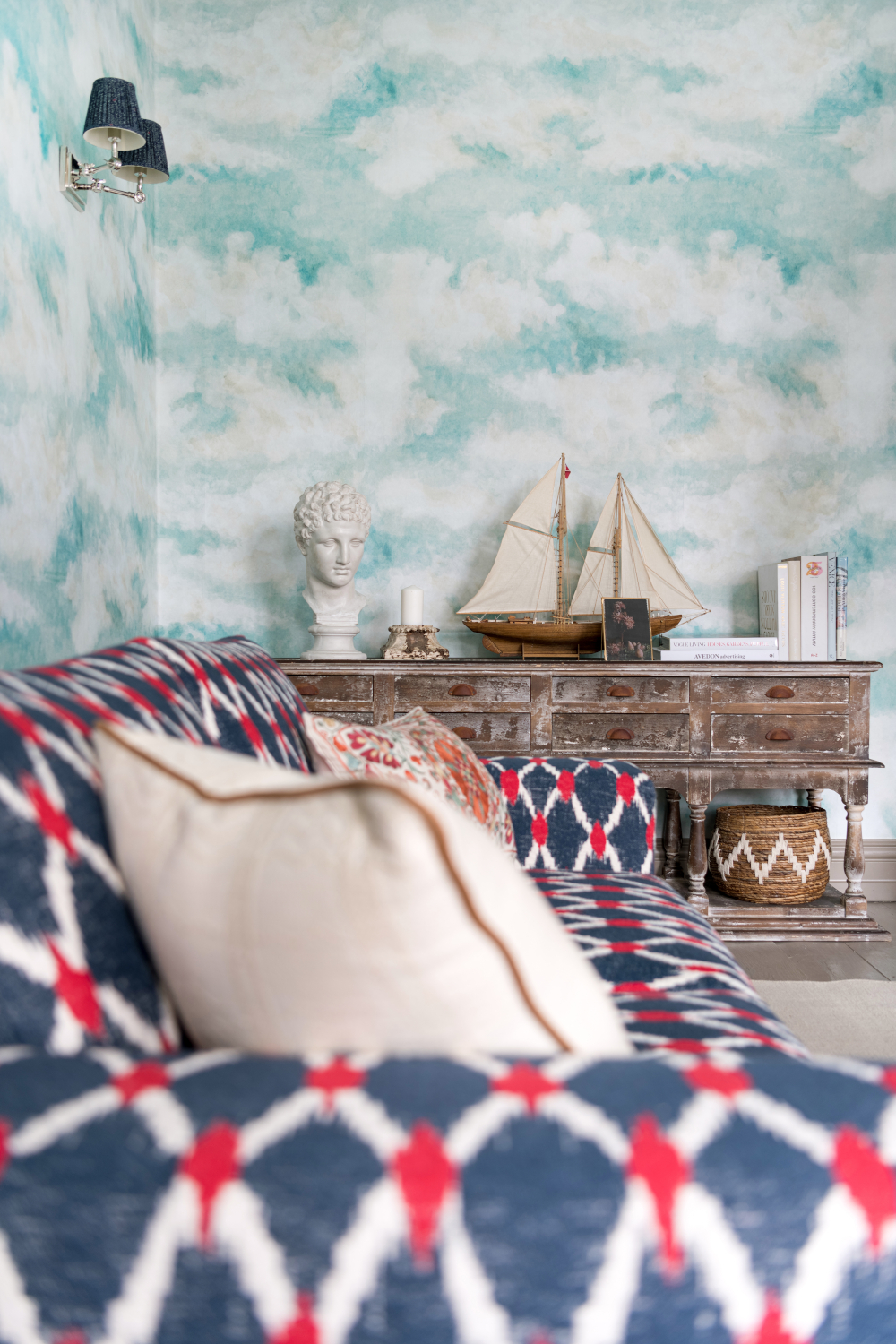 Tapete Nouage - Turquoise/ Taupe