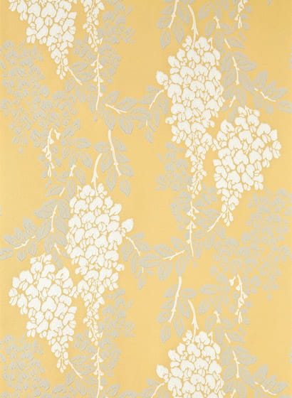 Tapete Wisteria - Yellow Ground/ Bone/ Pointing