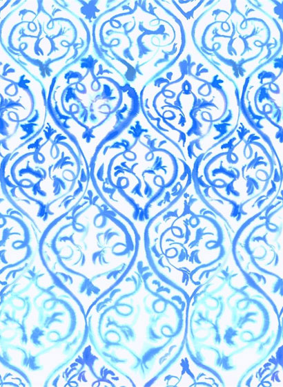 Tapete Arabesque - Cobalt