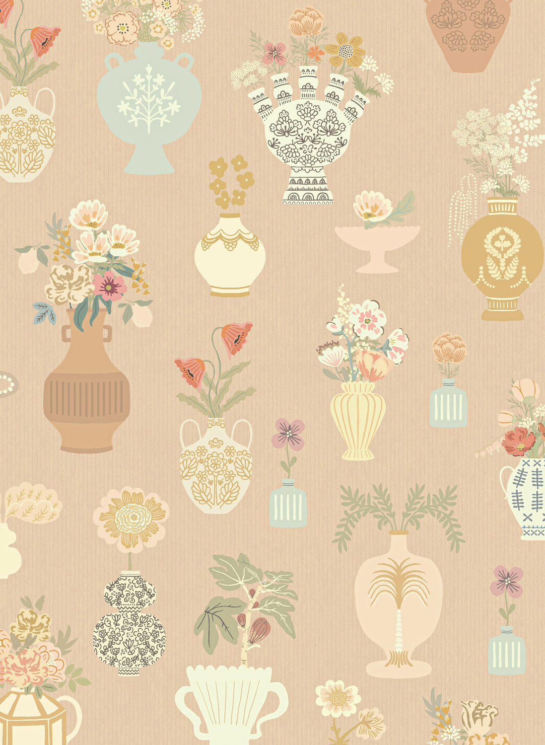 Tapete Floral Daiquiri - Blush Terra