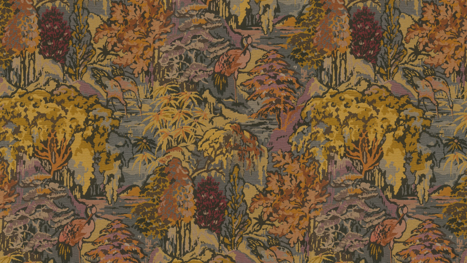 Tapete Riverbank - Autumn Gold