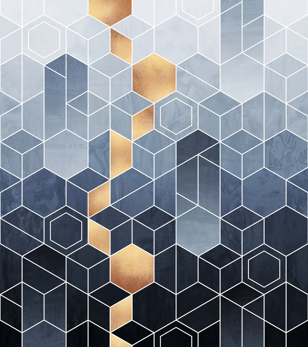 Wandbild Gradient Geometry