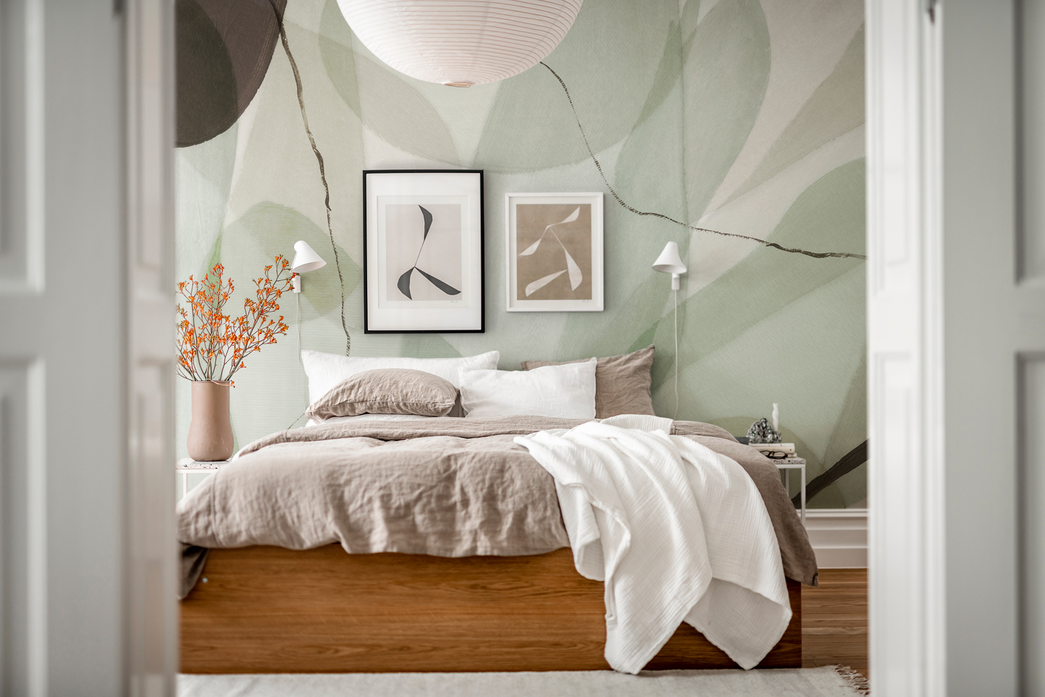 Wandbild Asana - green