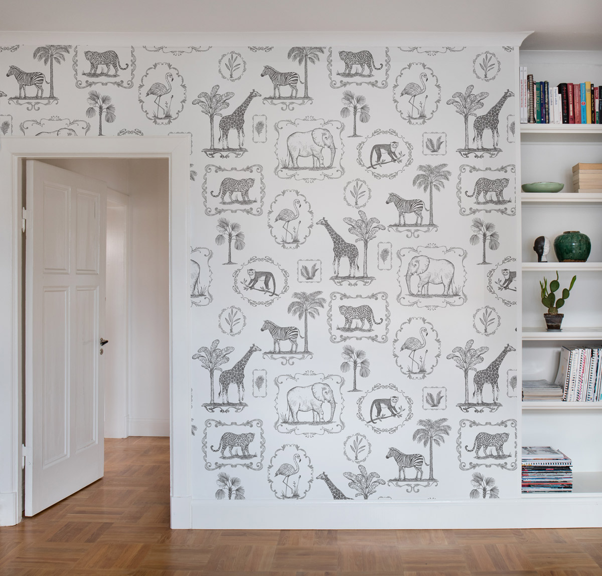 Wandbild Animal Party - Black/ White