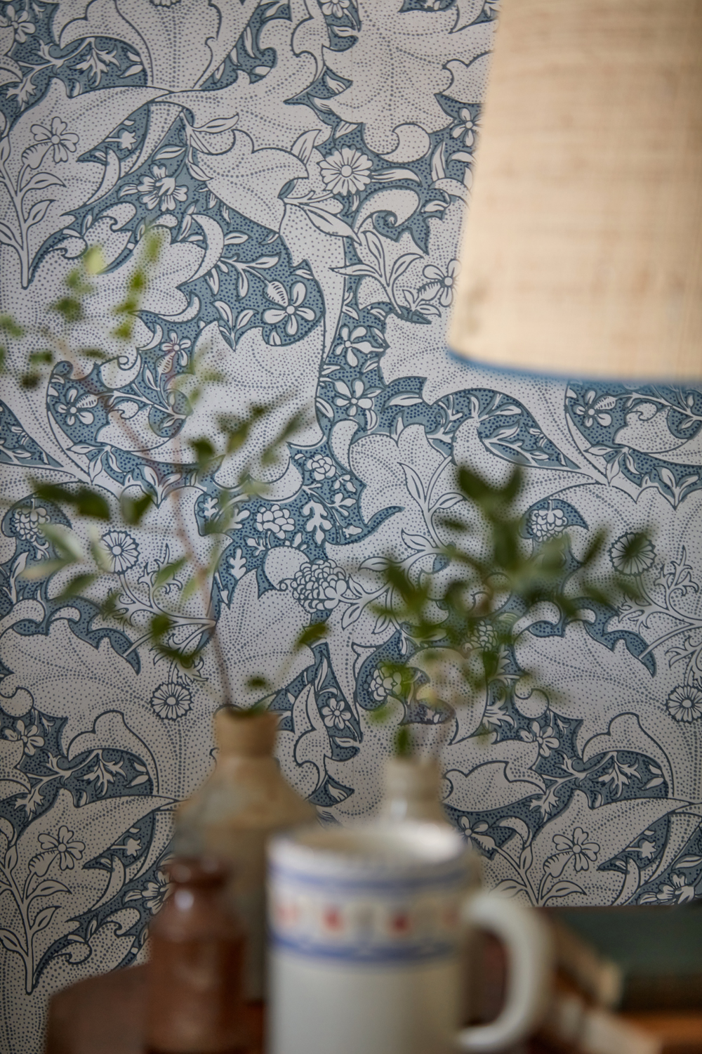Tapete Wallflower - Woad Blue