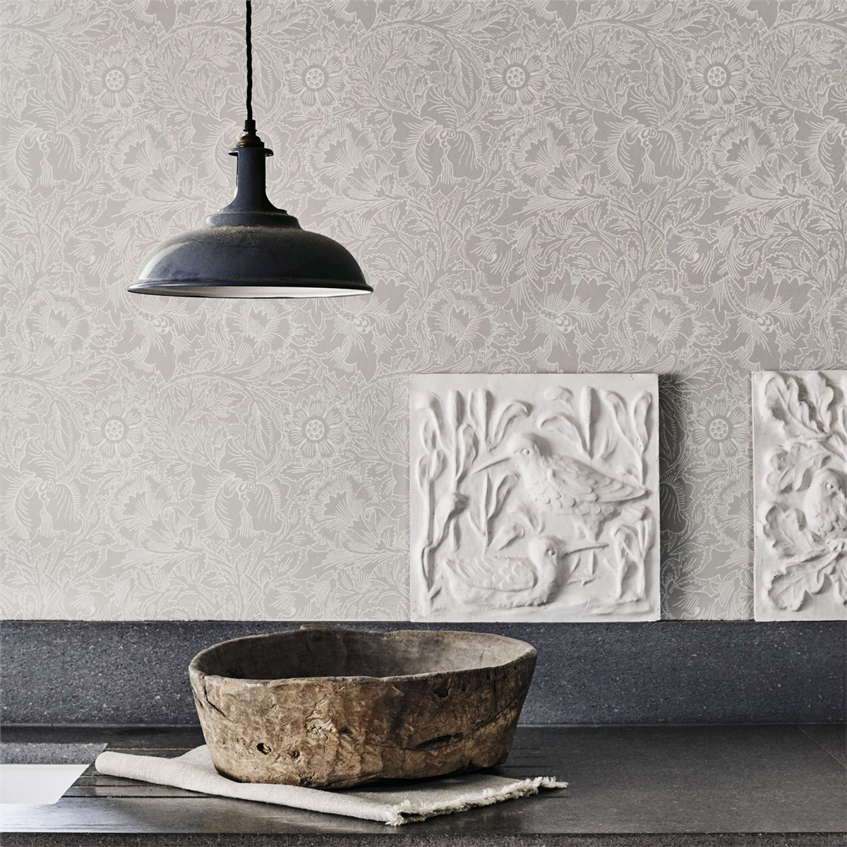 Tapete Pure Poppy - Dove/ Chalk