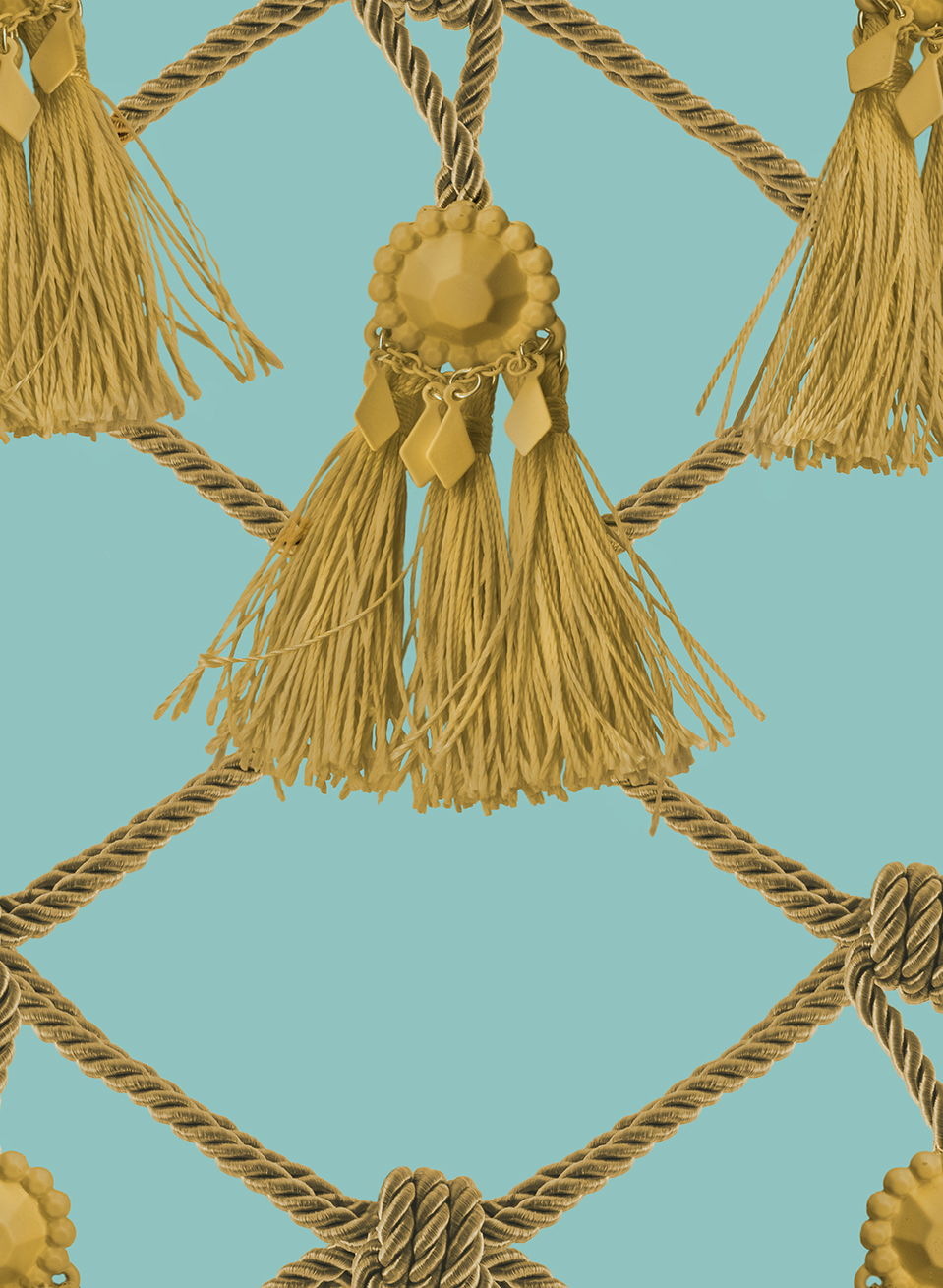 Tapete Tassels - Soft Turquoise