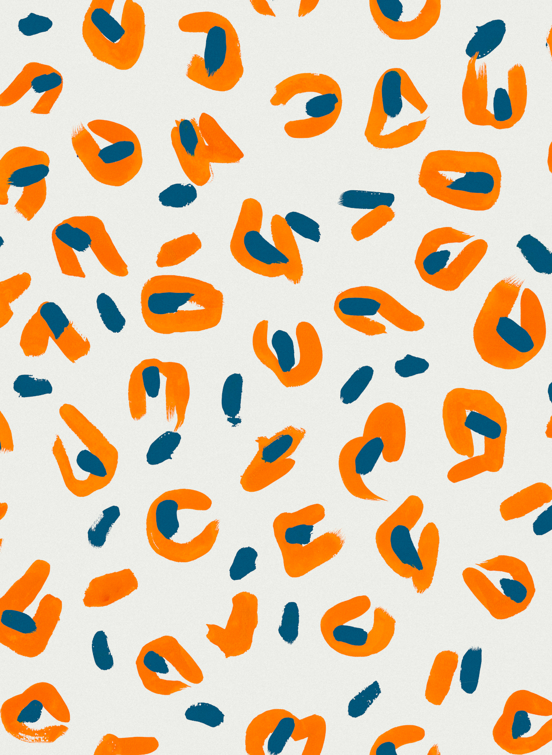 Tapete Funky Leopard - White