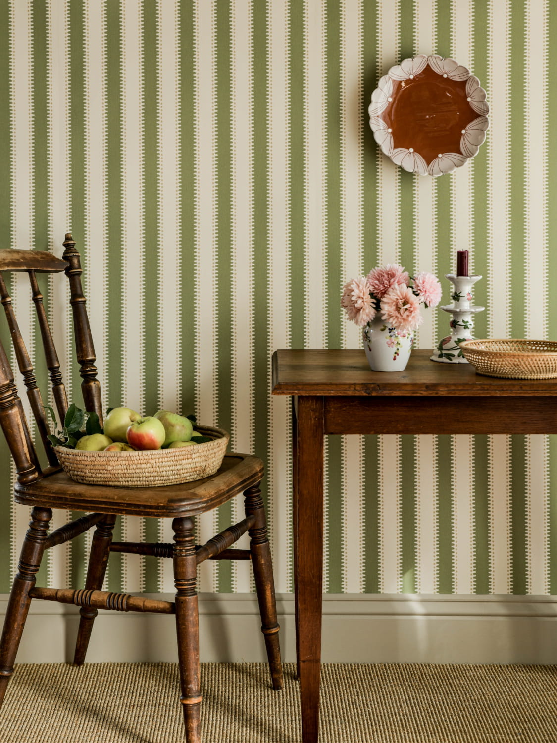Tapete Jagged Stripe - Leaf Green
