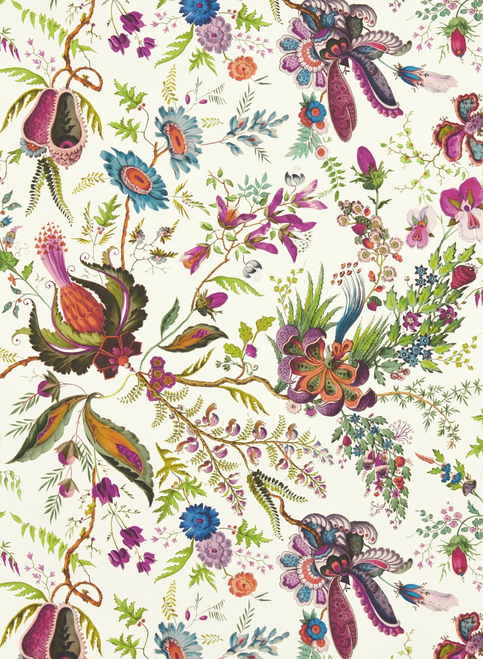 Tapete Wonderland Floral - Spinel/ Peridot/ Pearl