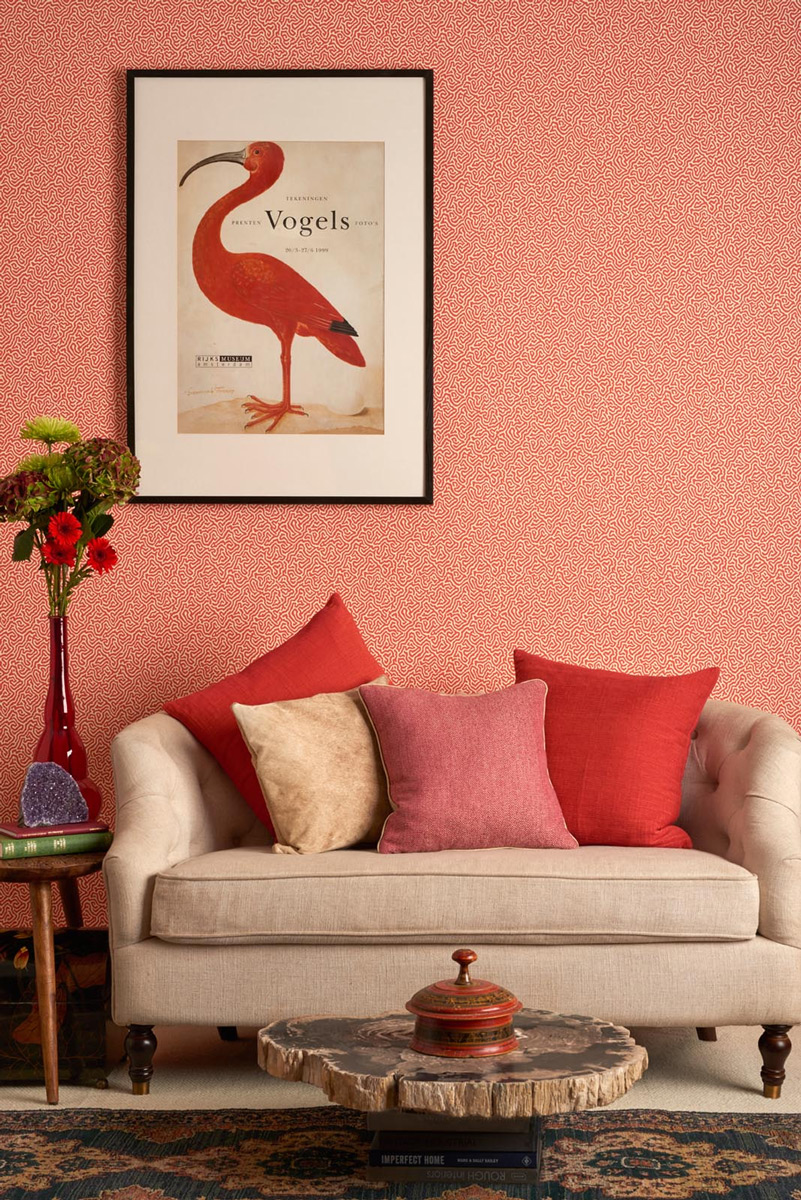 Tapete Vermicelli - Coral