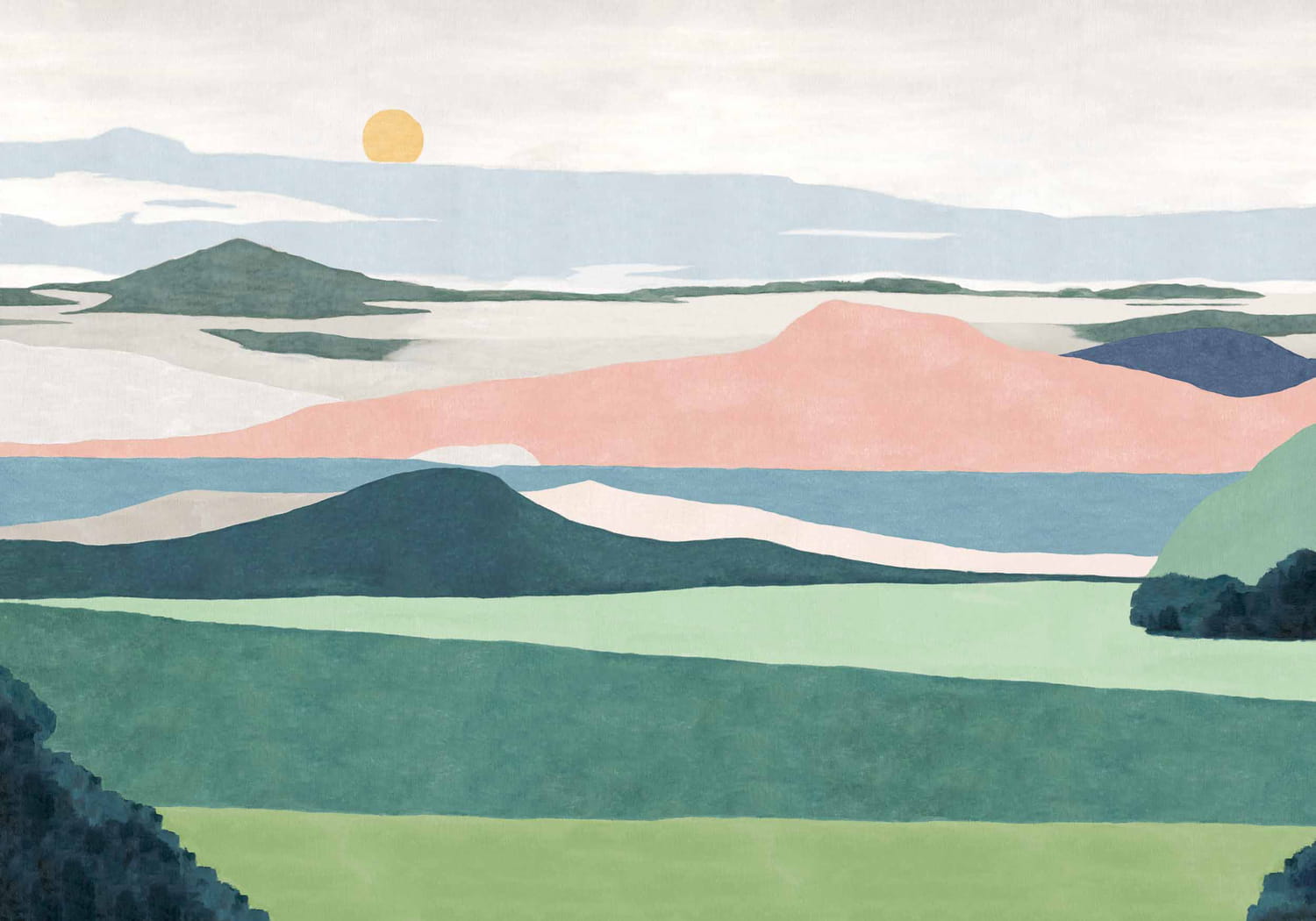 Wandbild Lainoa - Primavera