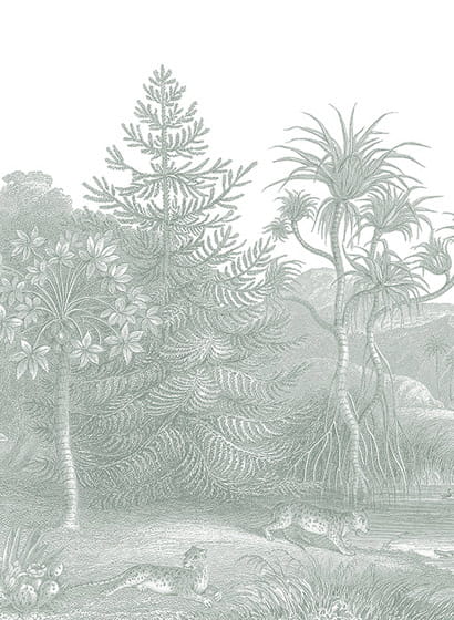 Wandbild Jungle Land - Verdant A