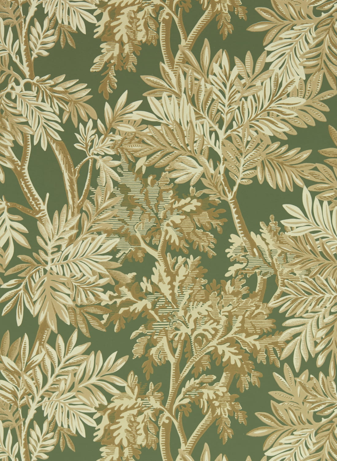 Tapete Tapestry Trees - Woodland Green
