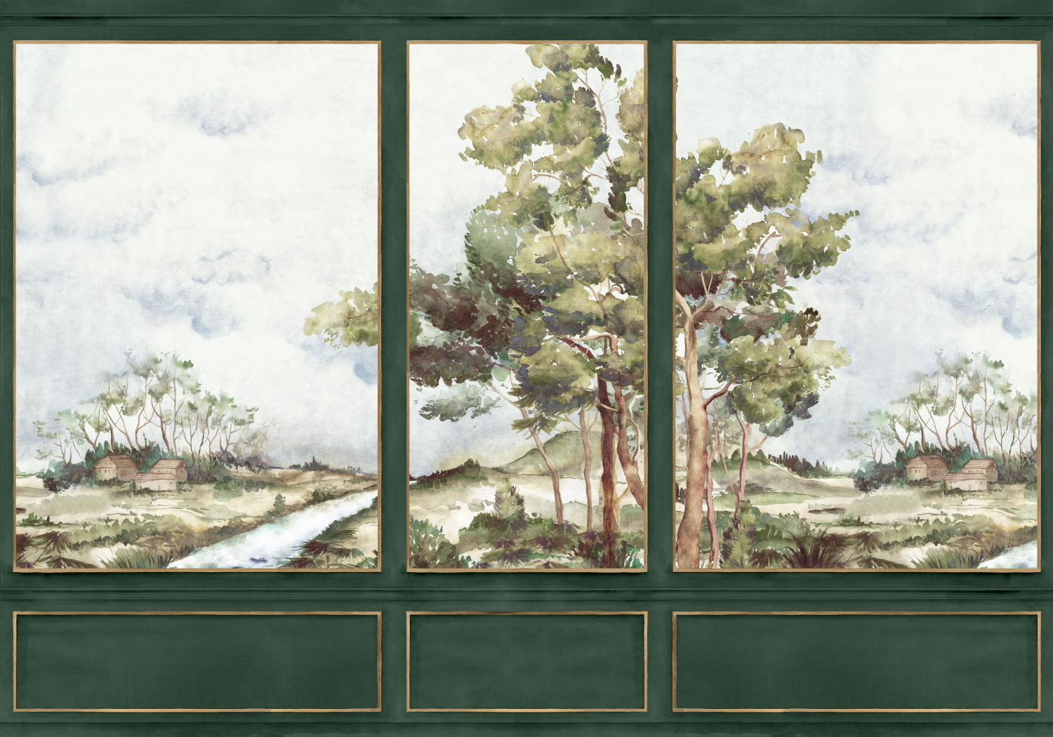 Wandbild Damaskus View - Emerald