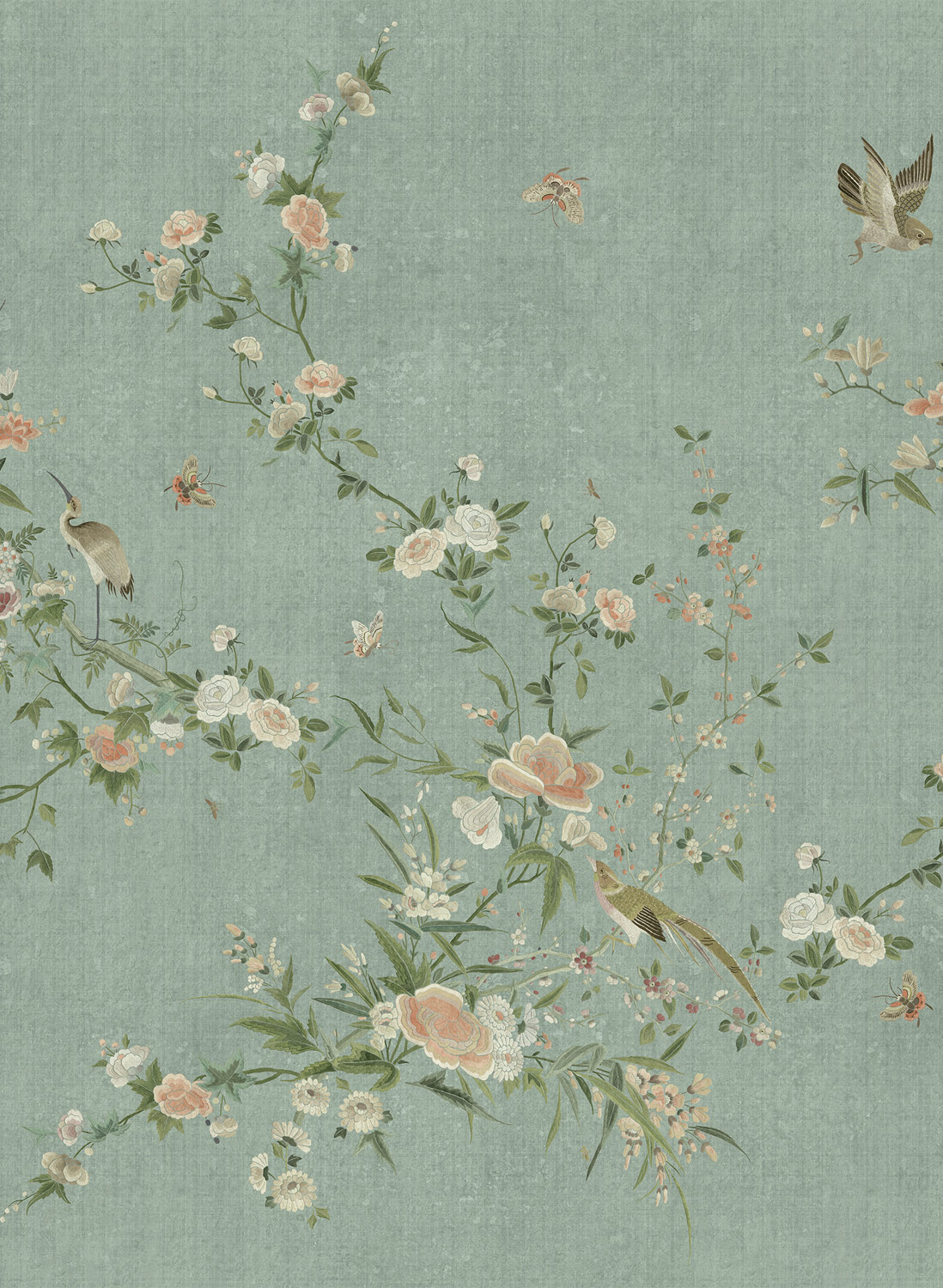 Wandbild Bloom - Teal