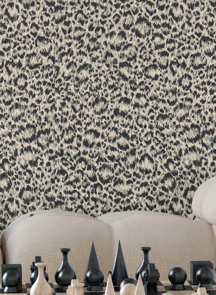 Carta da parati Hand-Painted Leopard