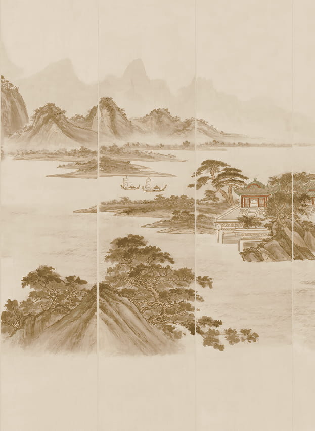 Wandbild Kaisui - Sepia Panel 2