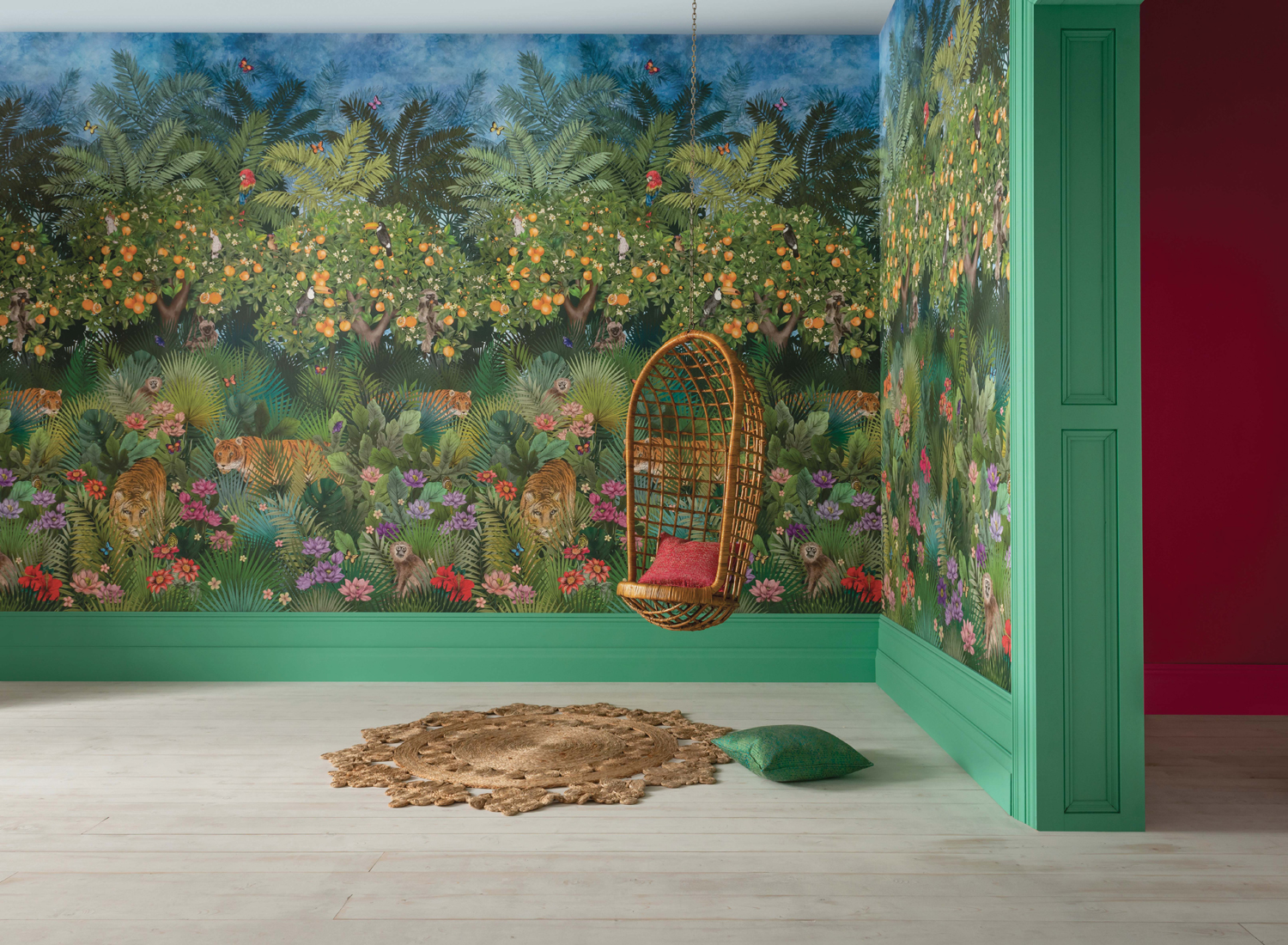 Wandbild Tiger Grove - Multi