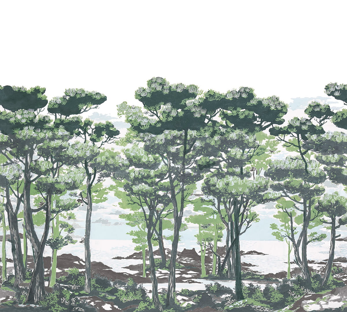 Papier peint panoramique The Enchanted Forest - Daylight