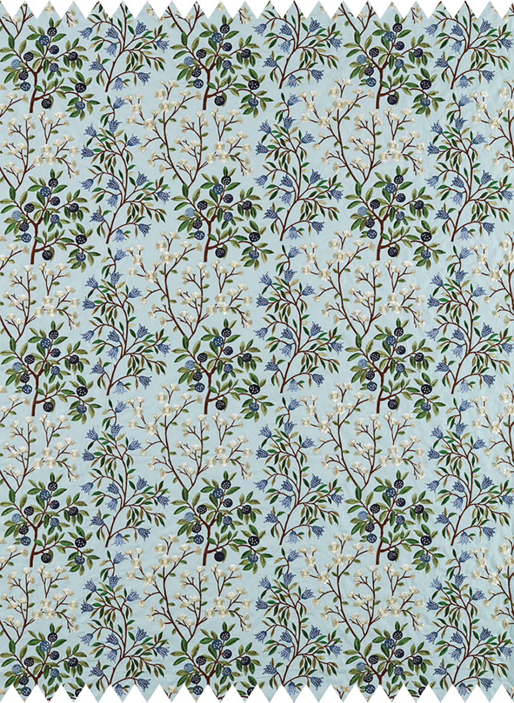 Stoff Foraging Embroidery - Dawn Blue