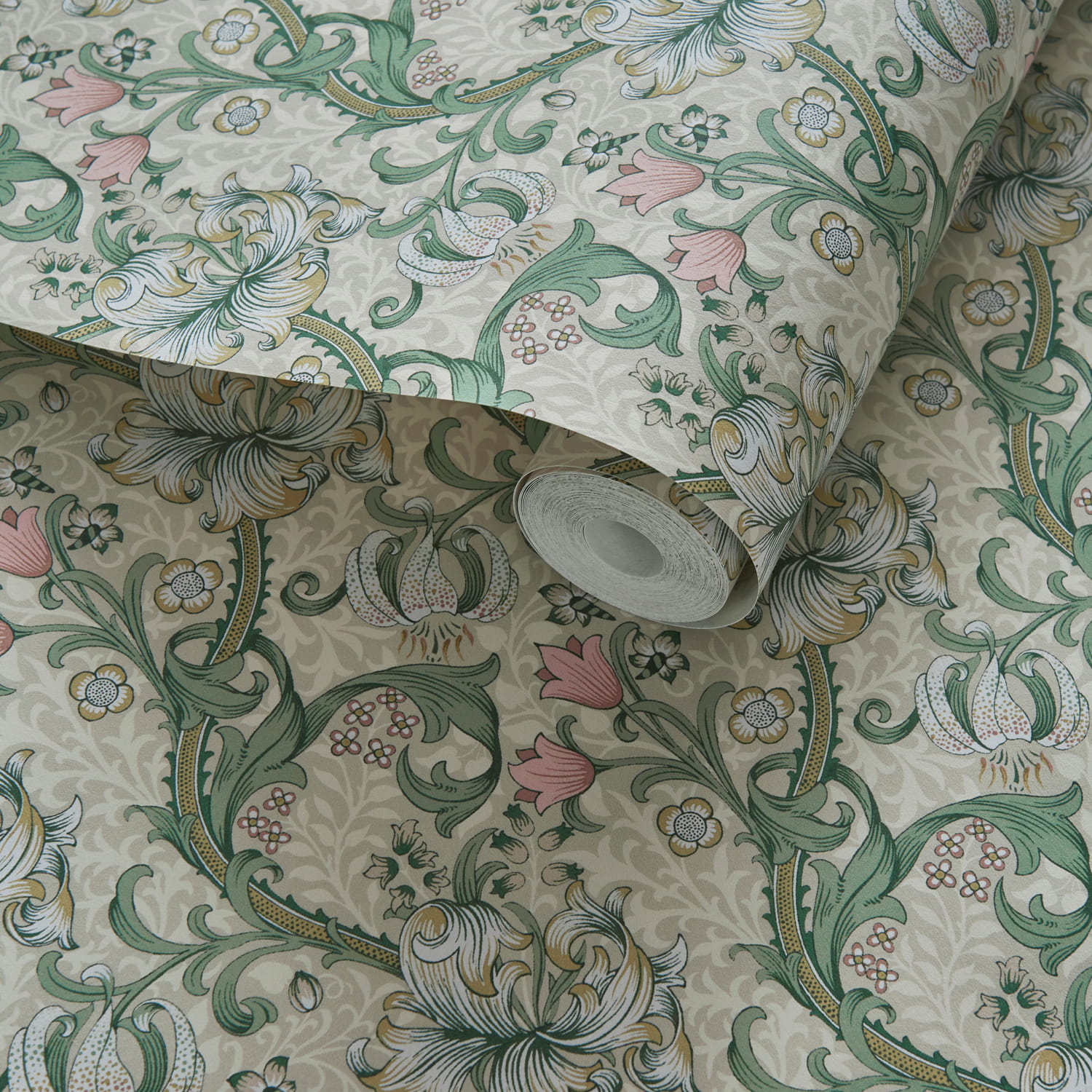 Tapete Golden Lily - Linen/ Blush
