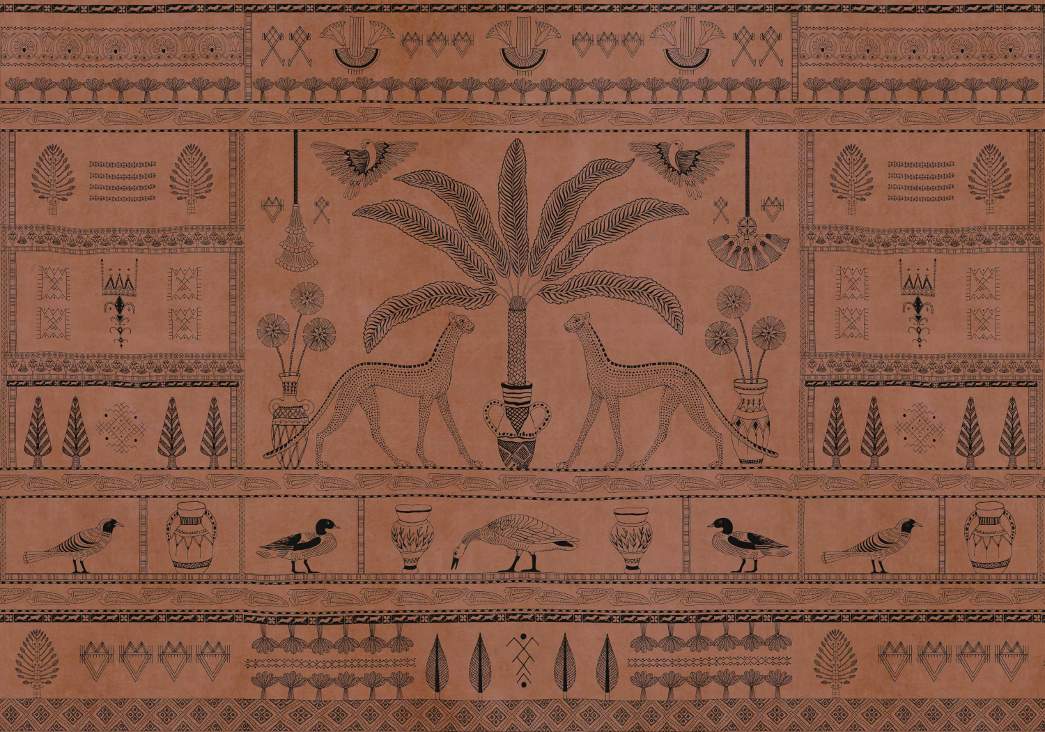 Wandbild Asni Valley Bamboo - Clay