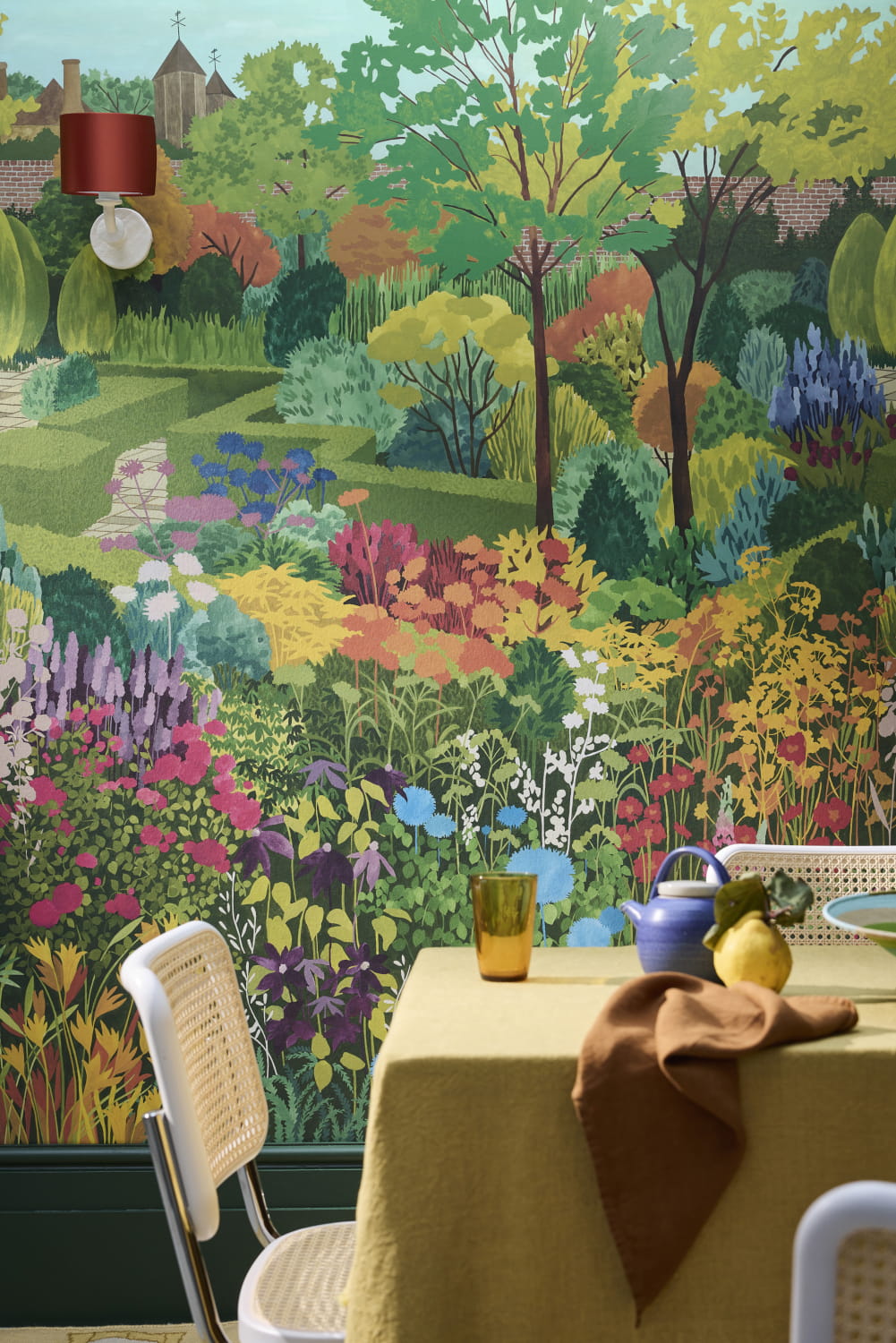 Wandbild Castle Garden - Pale Lime
