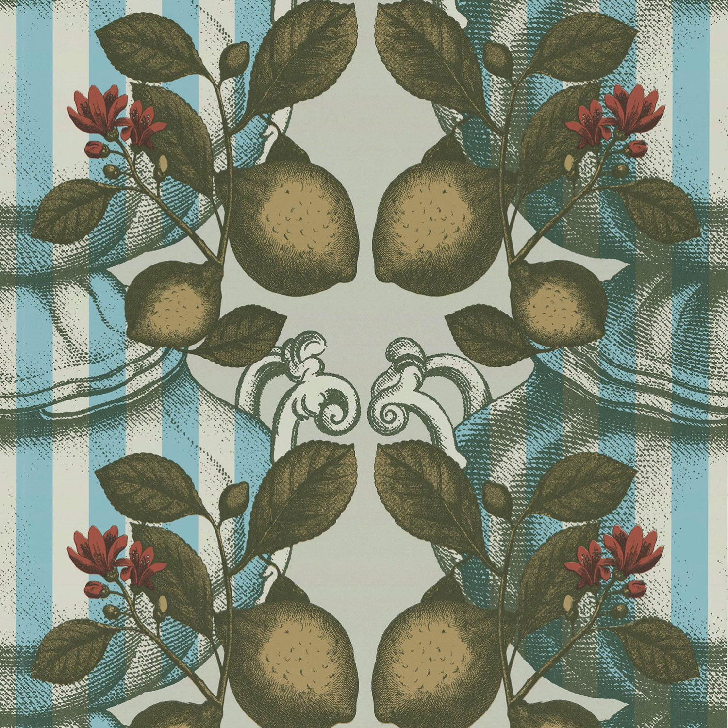 Tapete Limoncello Stripes - Beige/ Blue