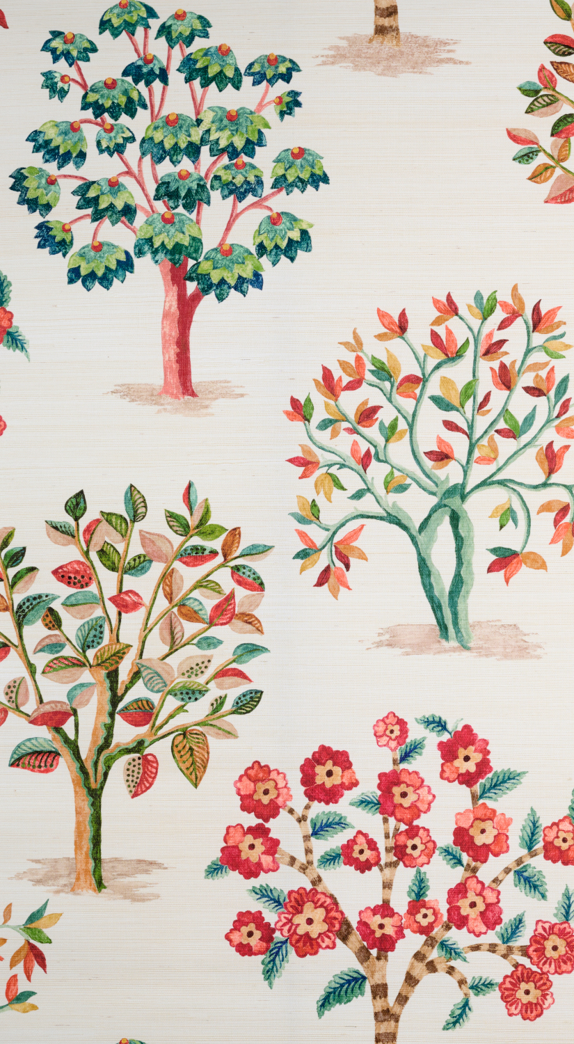 Tapete Fener Grove - Coral/ Teal
