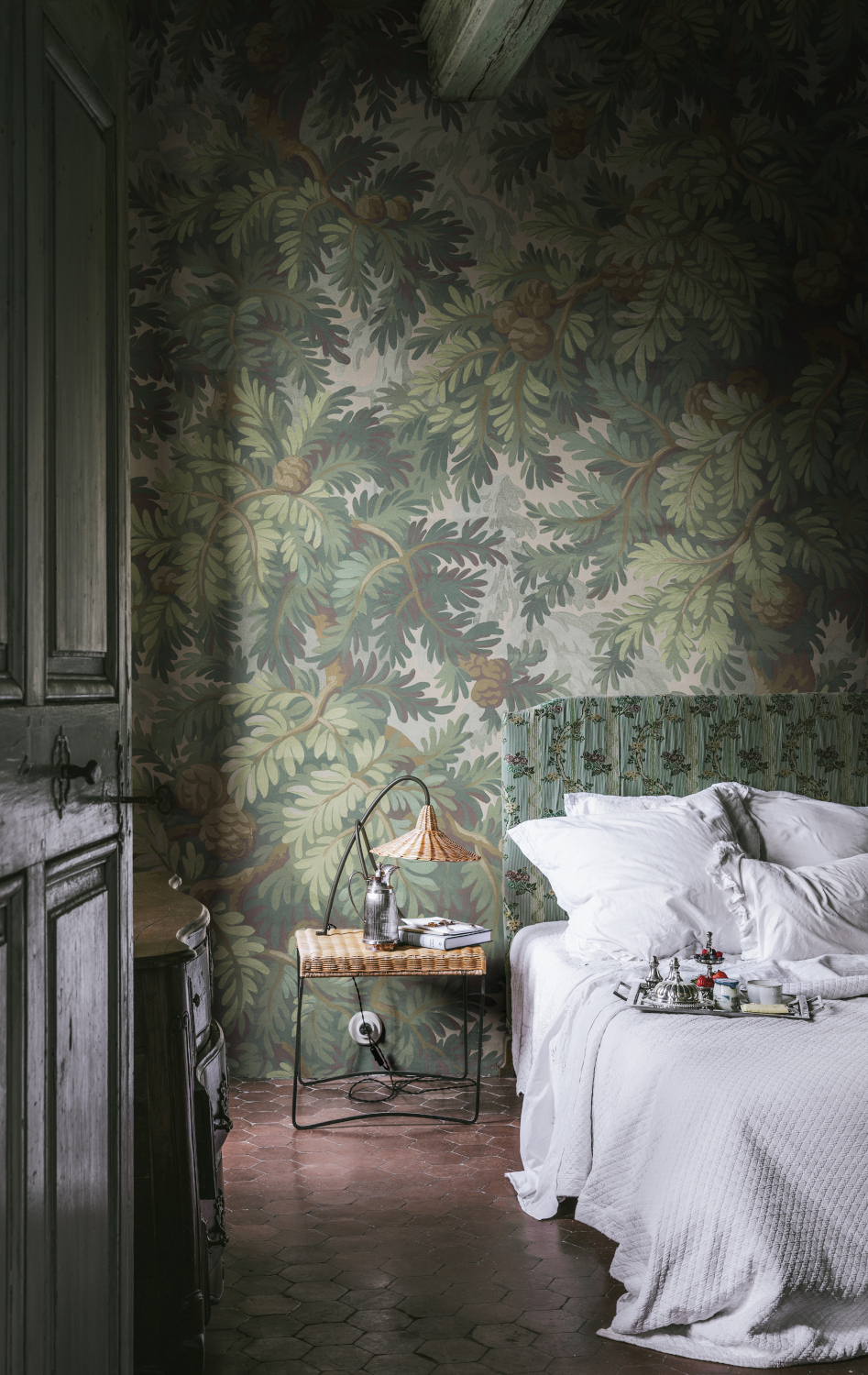 Wandbild Spruce Forest - green