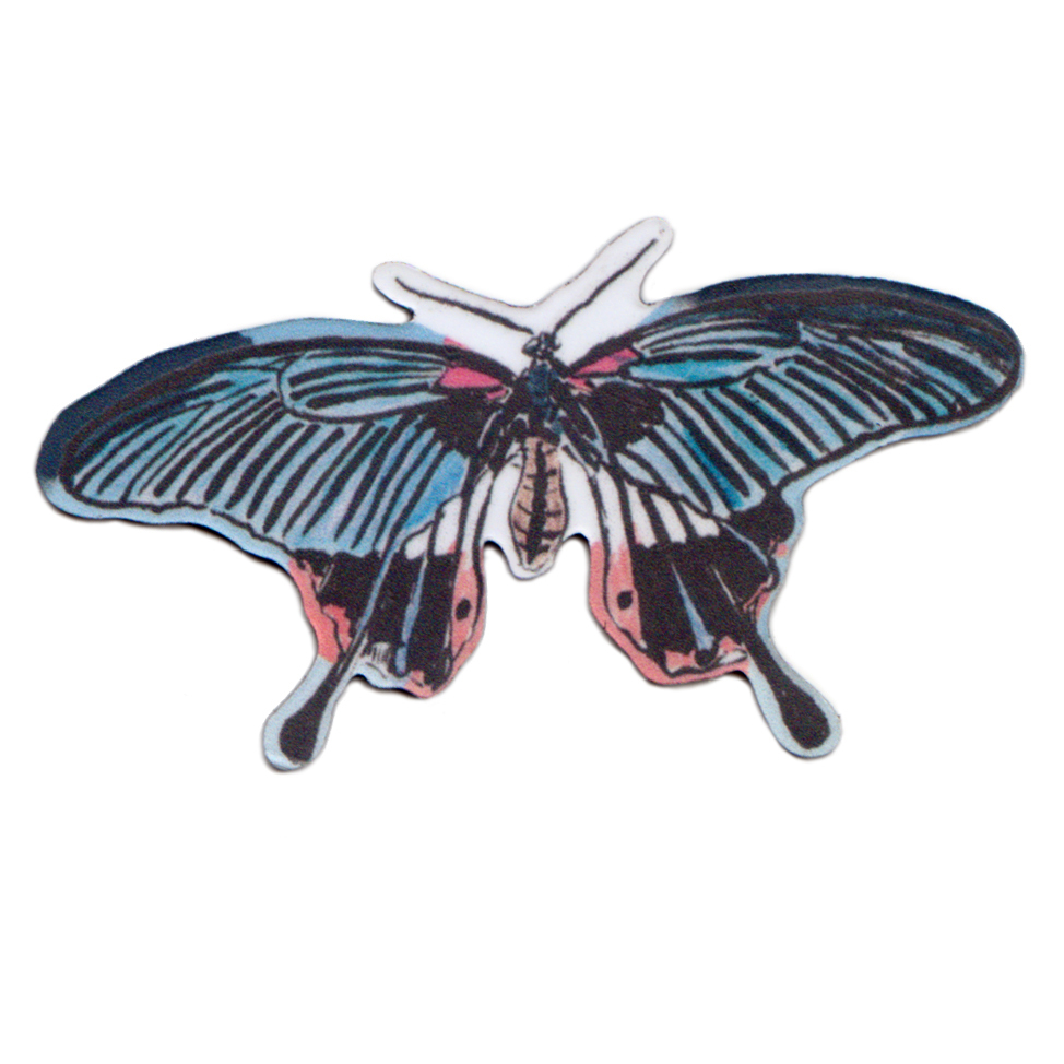 Magnet Blue and Red Butterfly