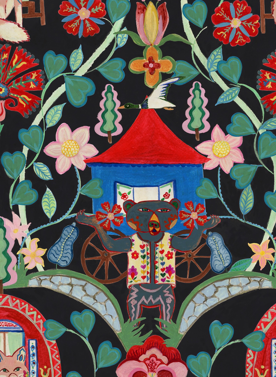 Tapete Gypsy Fairytale - Anthracite