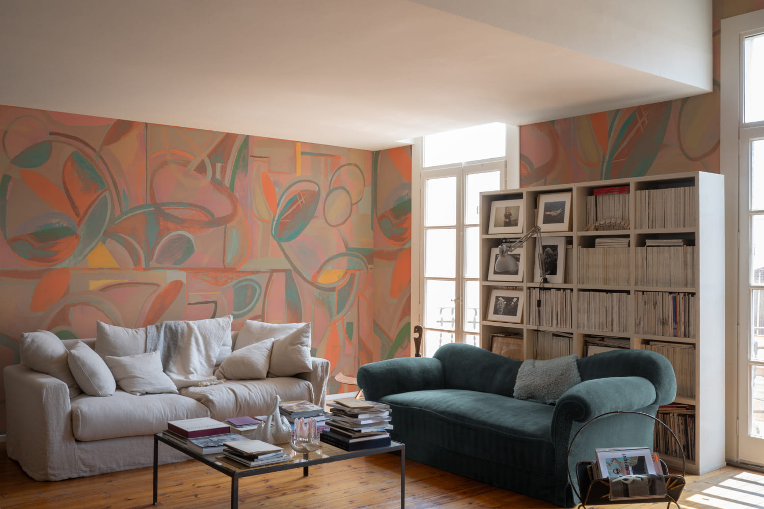 Wandbild Giant Abstract - Pink